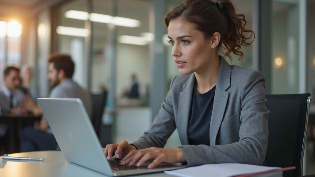 Affärsanalytiker som arbetar med data och diagram på laptop